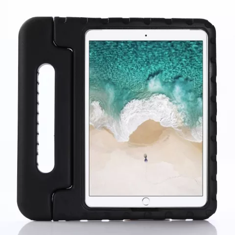 Kindvriendelijke Schokbestendige EVA-Hoes Handvat Standaard voor iPad 10.2 iPad Air 3 10.5 iPad Pro 10.5 - Zwart