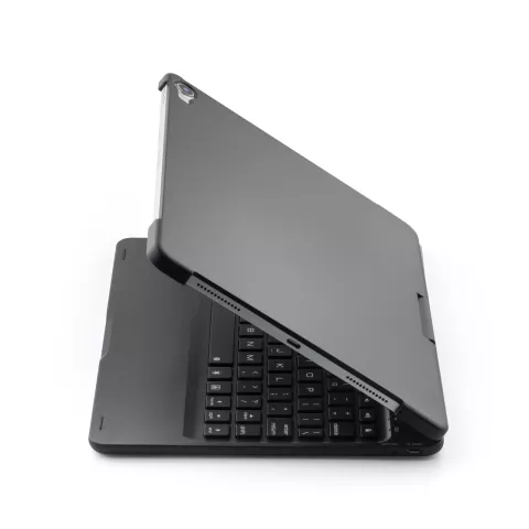 F360B 360 Graden Draaibaar Roterend ABS Bluetooth Keyboard Toetsenbord Case Hoes geschikt voor iPad Pro 11 inch - Zwart