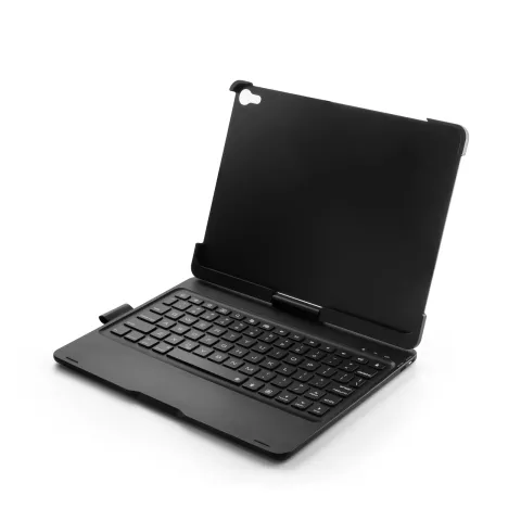 F360B 360 Graden Draaibaar Roterend ABS Bluetooth Keyboard Toetsenbord Case Hoes geschikt voor iPad Pro 11 inch - Zwart