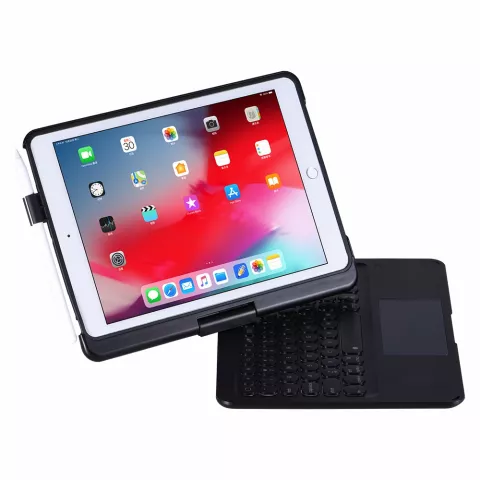 Draaibare Bluetooth Keyboard case iPad 10.2 inch - QWERTY 7 kleuren