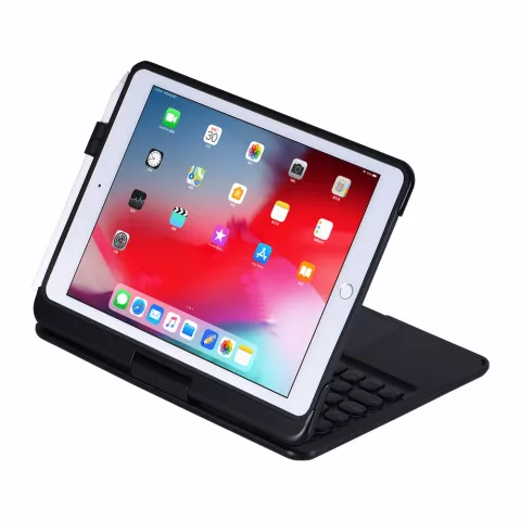 Draaibare Bluetooth Keyboard case iPad 10.2 inch - QWERTY 7 kleuren