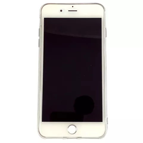 Perziken iPhone 7 Plus 8 Plus TPU hoesje - Transparant Roze Flexibel