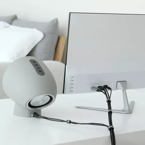 Baseus Klittenbandrol 3m - Zwart Kabelbinder knipbare cable organizer