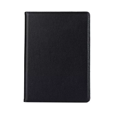 Just in Case Lederen Draaibare 360 graden geschikt voor iPad 9.7 inch 2017 2018 Hoes Case - Zwart