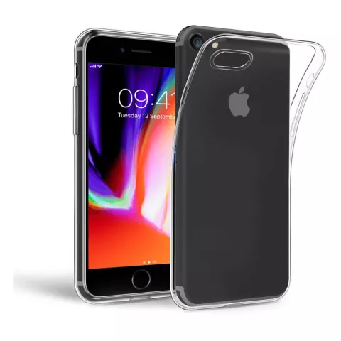 Just in Case Flexibele beschermende hoes geschikt voor iPhone 7 8 SE 2020 SE 2022 - Transparant