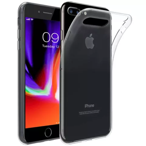 Just in Case Hoesje Flexibel TPU iPhone 7 Plus 8 Plus - Transparant