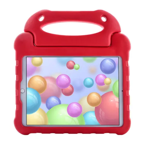 Just in Case EVA iPad 10.2 inch Hoes Case - Rood Schokabsorberend Kindvriendelijk