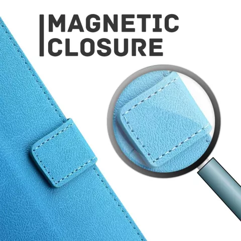 Just in Case Lederen Portemonnee Wallet geschikt voor iPhone 11 Pro Hoes - Blauw Pasjes Briefgeld
