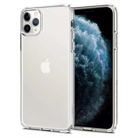 Spigen Liquid Crystal TPU Polycarbonaat iPhone 11 Pro Max Case Hoesje - Doorzichtig