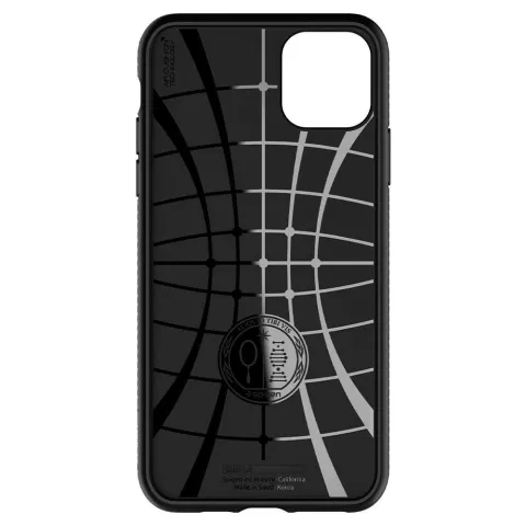 Spigen Liquid Air TPU geschikt voor iPhone 11 Pro Max Case - Zwart Driehoek