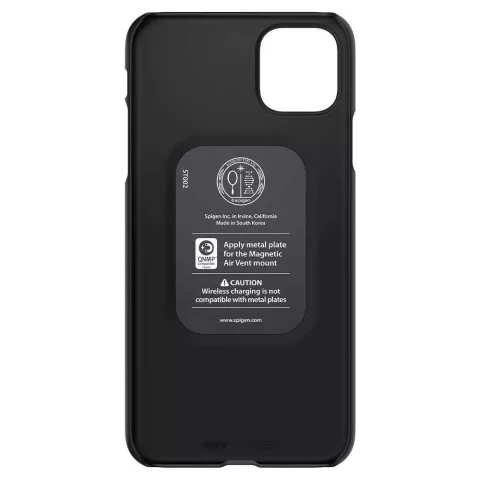 Spigen Thin Fit Kunststof iPhone 11 Pro Max Case - Zwart Dun Lichtgewicht