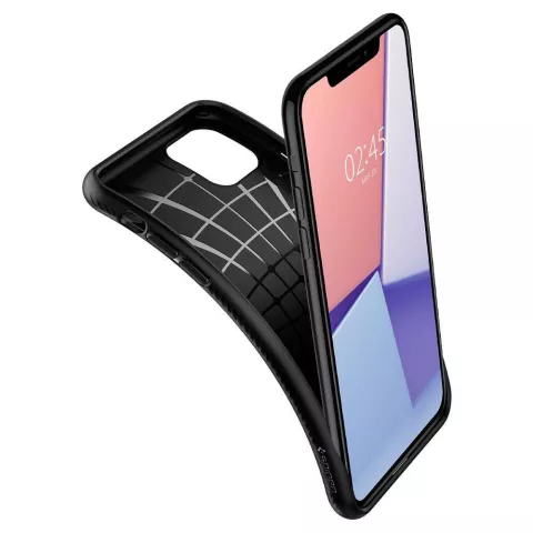 Spigen Liquid Air TPU iPhone 11 Pro Case - Zwart Bescherming