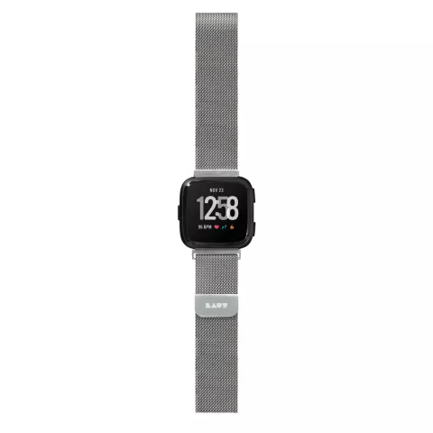 Laut Steel Loop Horlogeband voor de Fitbit VERSA - Zilver Staal