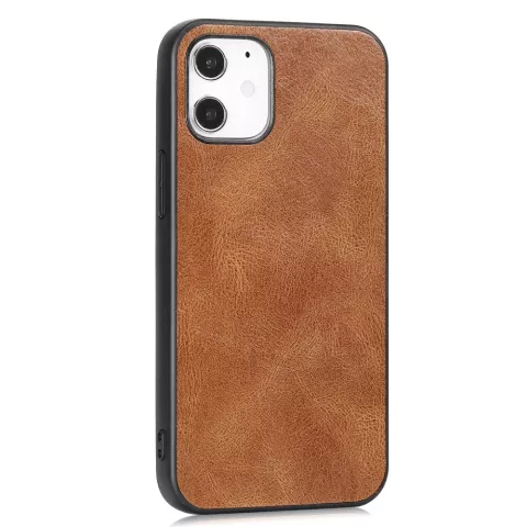 Leather Look kunstleer hoesje voor iPhone 12 mini - bruin