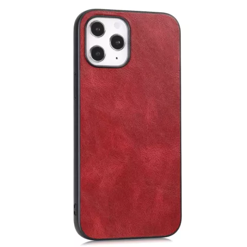 Leather Look kunstleer hoesje voor iPhone 12 Pro Max - rood