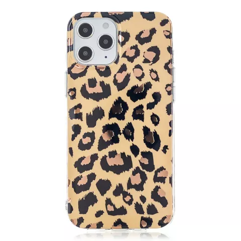 TPU luipaardenprint hoesje voor iPhone 12 en iPhone 12 Pro - beige