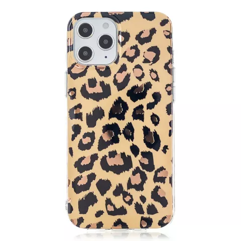 TPU luipaardenprint hoesje voor iPhone 12 Pro Max - beige