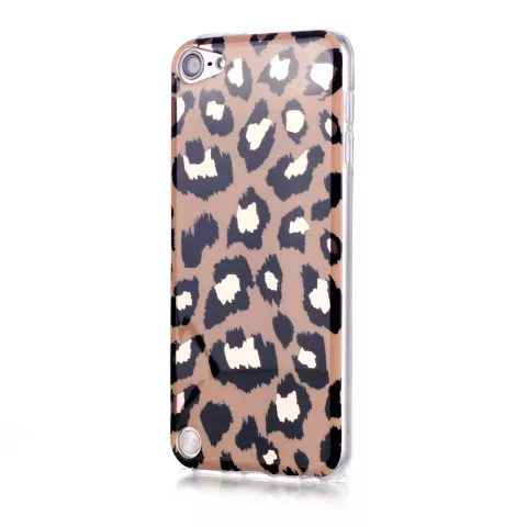 Luipaardprint TPU hoesje voor iPod Touch 5, 6 en 7 - beige