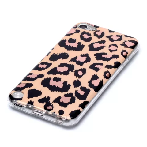 Luipaardprint TPU hoesje voor iPod Touch 5, 6 en 7 - beige