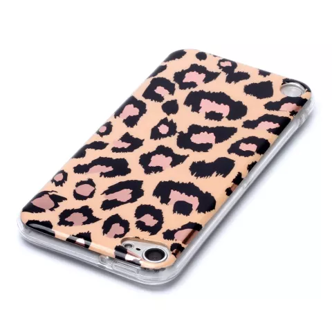 Luipaardprint TPU hoesje voor iPod Touch 5, 6 en 7 - beige