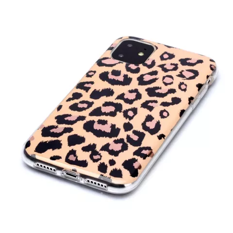 Luipaardprint TPU hoesje voor iPhone 12 en iPhone 12 Pro - beige