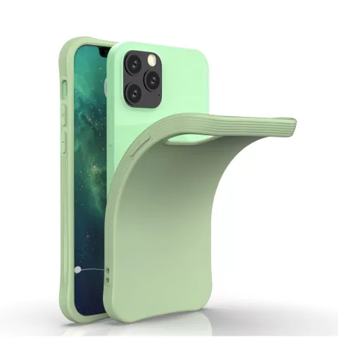 Soft case TPU hoesje voor iPhone 12 en iPhone 12 Pro - groen