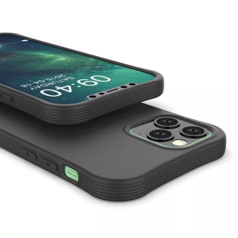 Soft case TPU hoesje voor iPhone 12 en iPhone 12 Pro - zwart