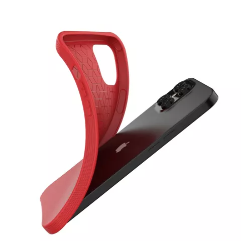 Soft case TPU hoesje voor iPhone 12 Pro Max - rood