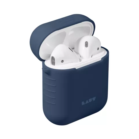Laut POD Slim Siliconen geschikt voor AirPods Case - Blauw Bescherming