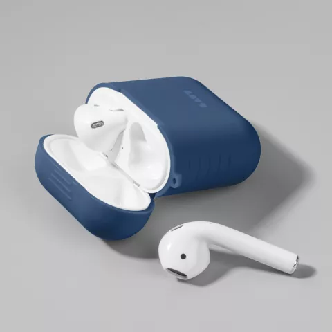 Laut POD Slim Siliconen geschikt voor AirPods Case - Blauw Bescherming