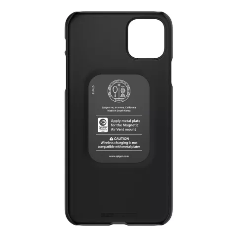 Spigen Thin Fit kunststof hoesje geschikt voor iPhone 11 - zwart