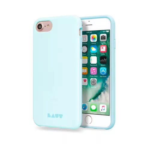 LAUT Pastel kunststof hoesje geschikt voor iPhone 6, 6s, 7, 8 en SE 2020 SE 2022 - blauw