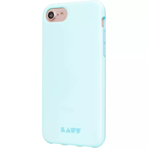 LAUT Pastel kunststof hoesje geschikt voor iPhone 6, 6s, 7, 8 en SE 2020 SE 2022 - blauw