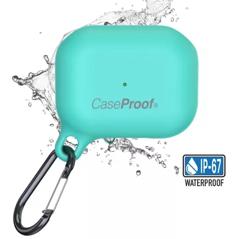 CaseProof Waterbestendige Case AirPods Pro - Turquoise1 meter