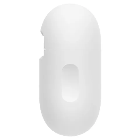 Spigen Silicone Hoes geschikt voor AirPods Pro - Wit Karabijnhaak