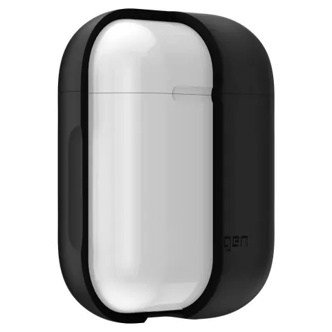 Spigen Silicone Hoes AirPods - Zwart Karabijnhaak