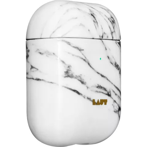 Laut Huex Element geschikt voor AirPods Case - Wit Marmer