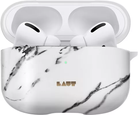 Laut Huex Element Case geschikt voor AirPods Pro Marmer design - Wit