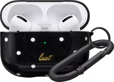 Laut Dotty geschikt voor AirPods Pro - Zwart met stippen