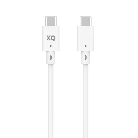Xqisit USB-C 3.1 naar USB-C 3.1 Oplaadkabel - 150cm Wit Synchroniseren