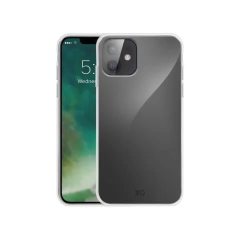 Xqisit Flex case Anti Bac kunststof hoesje geschikt voor iPhone 12 mini - transparant