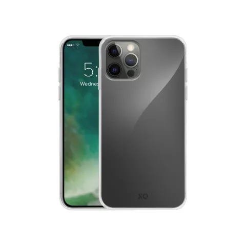 Xqisit Flex case Anti Bac kunststof hoesje geschikt voor iPhone 12 Pro Max - transparant