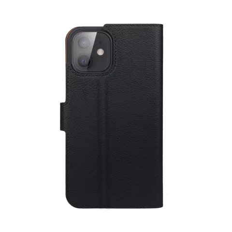Xqisit Slim Wallet Selection Anti Bac kunststof hoesje geschikt voor iPhone 12 mini - zwart