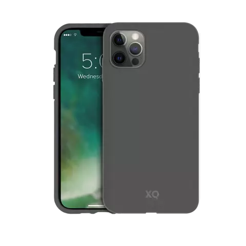 Xqisit Eco Flex Bio afbreekbaar Anti Bacterieel hoesje geschikt voor iPhone 12 en iPhone 12 Pro - grijs