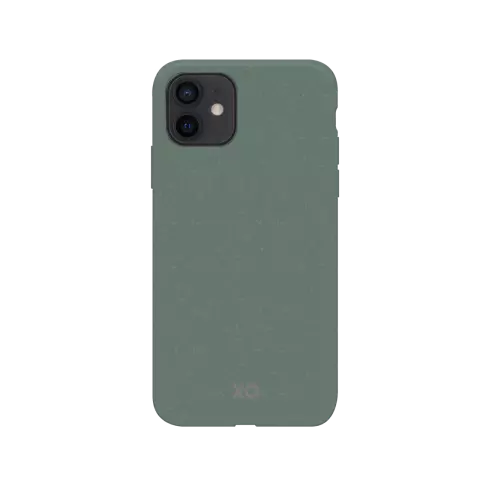 Xqisit Eco Flex Biologisch afbreekbaar en Anti Bacterieel hoesje voor iPhone 12 mini - groen