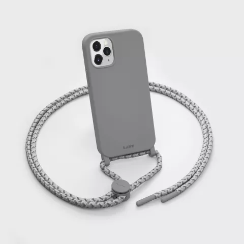 LAUT Pastels kunststof hoesje geschikt voor iPhone 12 en iPhone 12 Pro - grijs