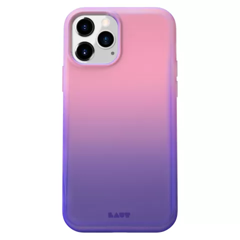 LAUT Huex kunststof hoesje voor iPhone 12 en iPhone 12 Pro - roze en paars