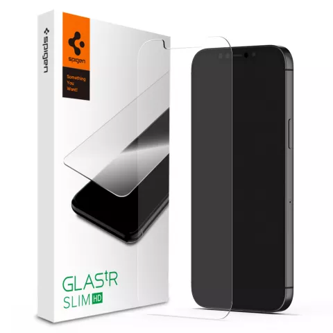 Spigen Glassprotector geschikt voor iPhone 12 mini - Bescherming 9H Hardheid