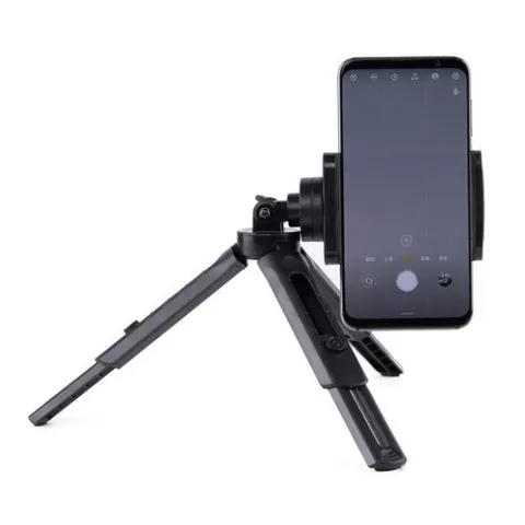 Mini Tripod met Telefoonhouder en standaard 1/4 inch camera bevestiging