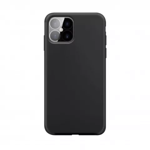 Xqisit Silicone case Anti Bac silicone hoesje geschikt voor iPhone 12 Pro Max - zwart